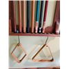 Image 2 : Pool table cue stick rack with 9 cue sticks 25"w x 55"h - 2 racks