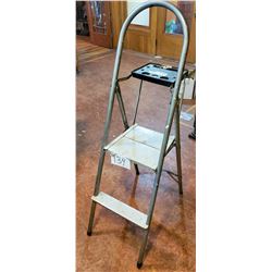 Folding Metal 2 step ladder - approx 52"h