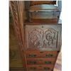 Image 5 : Antique Oak Beautiful Drop Front  Secretary