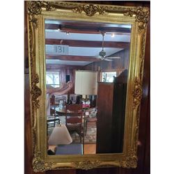 Beautiful Baroque Gold mirror with gold finish - approx 58"h x 40"w