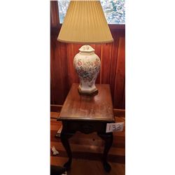 4 pc 2 End tables with draw - 2 lamps with shades - tables approx 16"w x 24"d x 22"h - lamp approx 1
