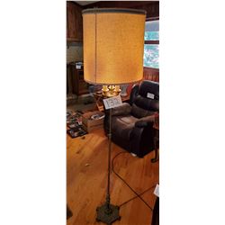 Floor Lamp with Patented for Rembrandt 7932 - cast iron base - approx 69"h x 10"base