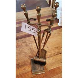 4 pc Fireplace set/heavy cast