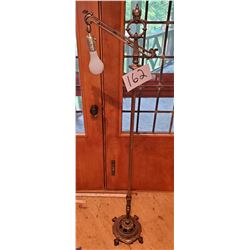 Rembrandt Floor Cast lamp - approx 11"d base x 59"h - beautiful intricate engravings with face