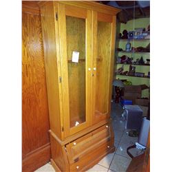 OAK GUN CABINET aka #475