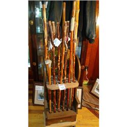 VINTAGE COLLECTION OF WALKING/HIKING STICKS NEW AKA #523