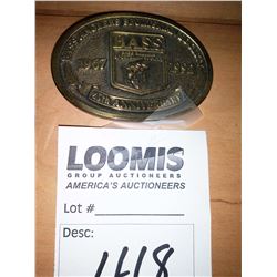 Bass Anglers Sportsman Society 25th Anniversary Belt Buckle