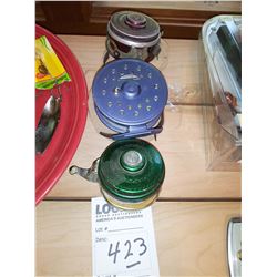Lot of 3 Vintage Fly Reels