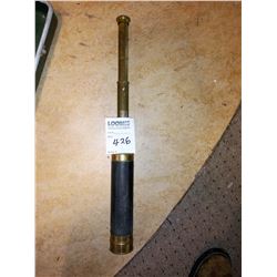 Vintage Scope , Leather coverd  and Brass
