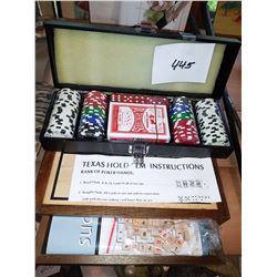 Gaming Lot: Texas Hold 'Em Poker Travel Set, Sudoku Game Travel Set