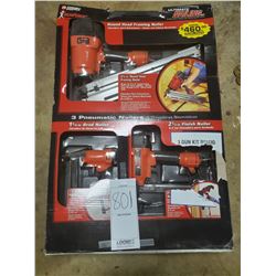 NEW ULTIMATE NAILER SET (3 X GUN SET) VALUE $460.00