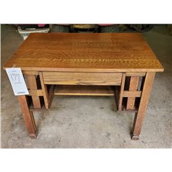 Vintage Oak Library Table