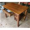 Image 2 : Vintage Oak Library Table