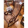 Image 1 : Antique  Wood and Cane  Rocking Chair