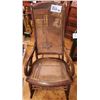 Image 2 : Antique  Wood and Cane  Rocking Chair