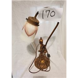 Antique Rembrandt Cast Bronze Genie Desk Lamp