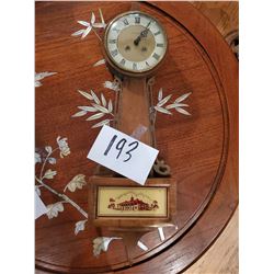 Vintage Banjo 8 Day Wall Clock, Jeweled, made in Germany by Daneker