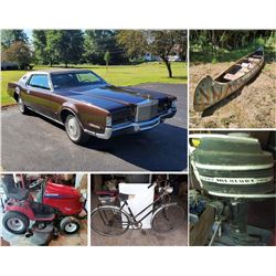 TRACTOR .SHED , CANOE CANOE,BOAT MOTORS , VINTAGE BIKES IN SESSION#5