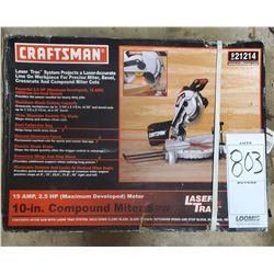 NEW CRAFTSMAN COMPOUND MITER  SAW SEALED IN THE CASE