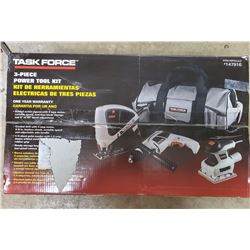 NEW 3 PC POWER TOOL SET IN THE SEALED CASE