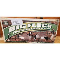 BIG FLOCK 12 PC NEW GOOSE DECOY SET