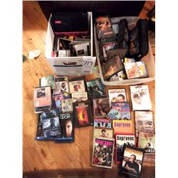 LARGE LOT OF DVDs & CDs