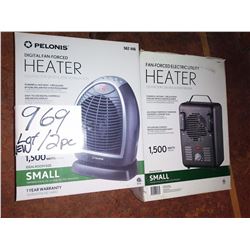 NEW in Box, 2 Pelonis Fan Forced Heaters, 1,500 Watts