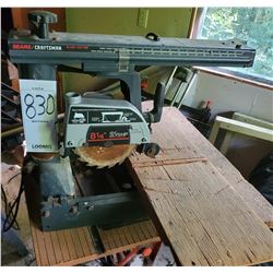 Sears/Craftsman 8.25 In. Radial Saw