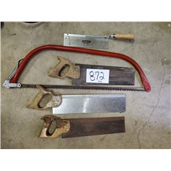 Lot of 5 Hand Saws