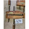 Image 4 : Pair of Gold Shield Wood Clamps