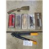 Image 1 : 8 PC Lot: Trowels, Compound Anvil Lopper, Mixing Arm