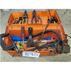 Lot of Hand Tools in Toolbox