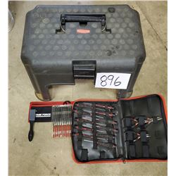 Rubbermaid Step Stool Toolbox, w/ Assorted Like New Tools