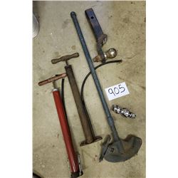 Reese Trailer Hitch, Bicycle Pumps, New Fittings Co. Tool