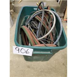Assorted Air Hoses in Bin
