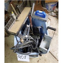 Mixed Lot: Stanley Mitre Box, Concrete Rub Brick, Paint Rollers, More