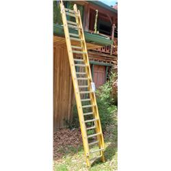 Fiberglass Extension Ladder, 2-12' Sections