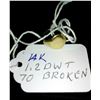 Image 1 : 14K 1.2 DWT RING / DAMAGED