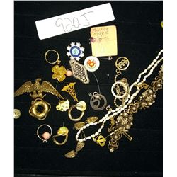 BUNDLE LOT OF ASST UNMARKED JEWELRY
