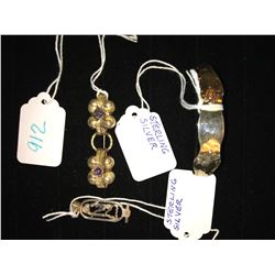 FINE 3 PC STERLING SILVER BUNDLE  LOT