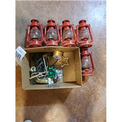 Lot of 5 Kerosene Lanterns