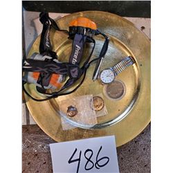 Princeton Camper's Rechargeable Headlamp , Vintage Watch, Commemorative Pins/Coins