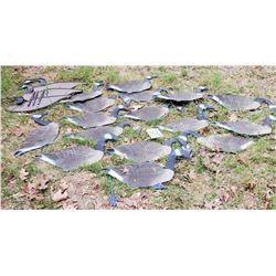 19 PC Canadian Geese Silhouette Decoys