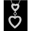 Image 1 : 14KW Gold Diamond Heart Drop Pendant