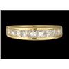 Image 1 : 14KY Gold Channel Set 1.00ct Diamond Wedding Ba