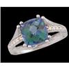 Image 1 : Beautiful 2.50ct. Blue Topaz/Diamond Ring