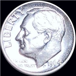 1964 Roosevelt Silver Dime GEM PROOF