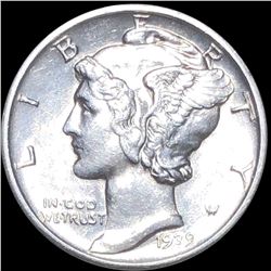 1939-D Mercury Silver Dime UNCIRCULATED