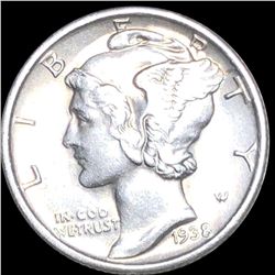 1938-S Mercury Silver Dime UNCIRCULATED