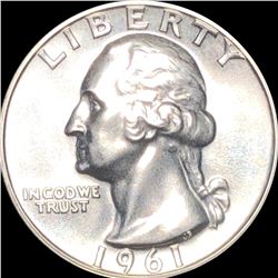 1961 Washington Silver Quarter CHOICE PROOF